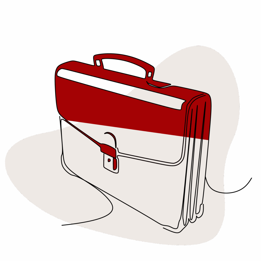 Illustration of a briefcase