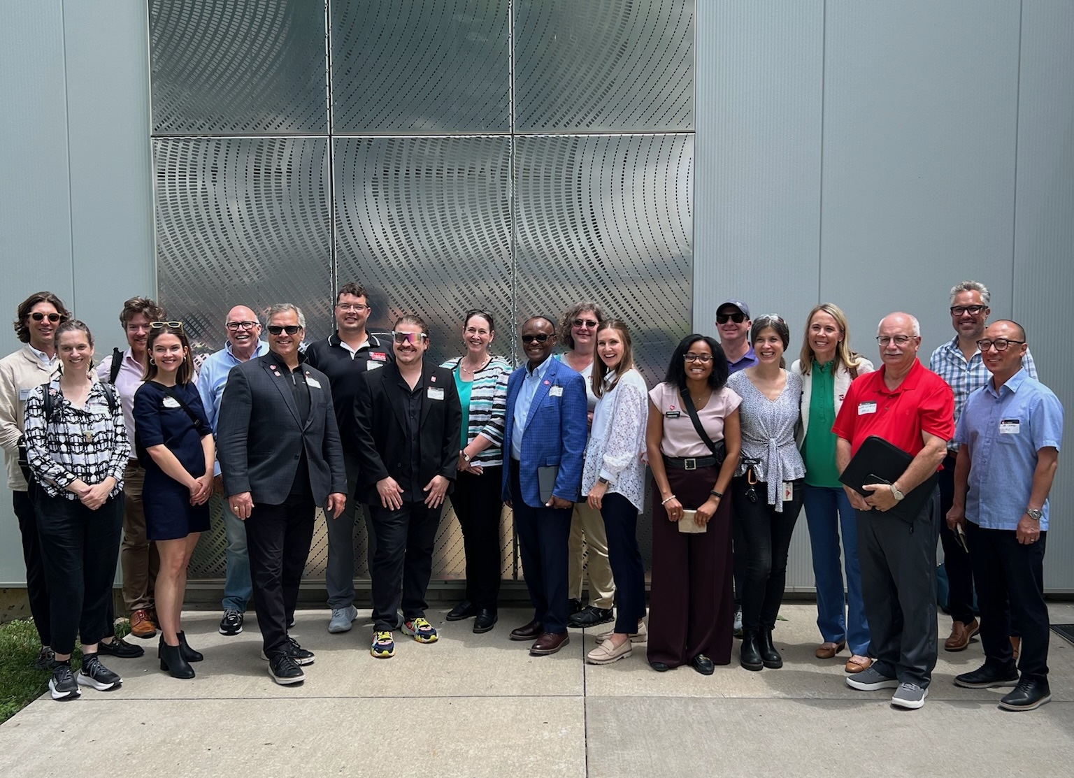 University educators from around the country join KC Global Design leadership to tour Zahner.