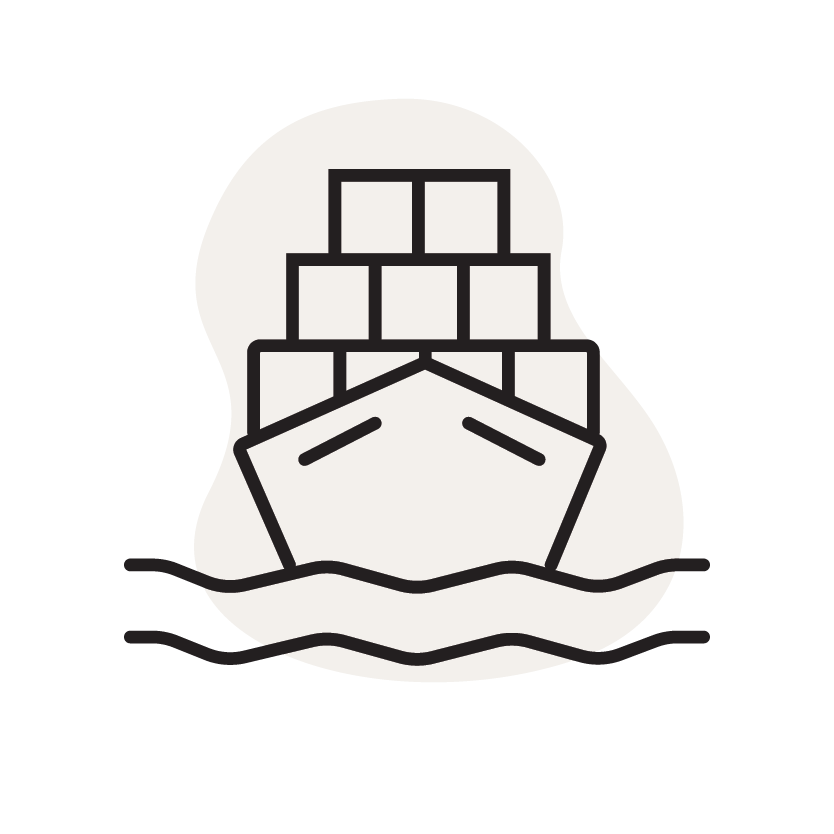 Cargo ship icon