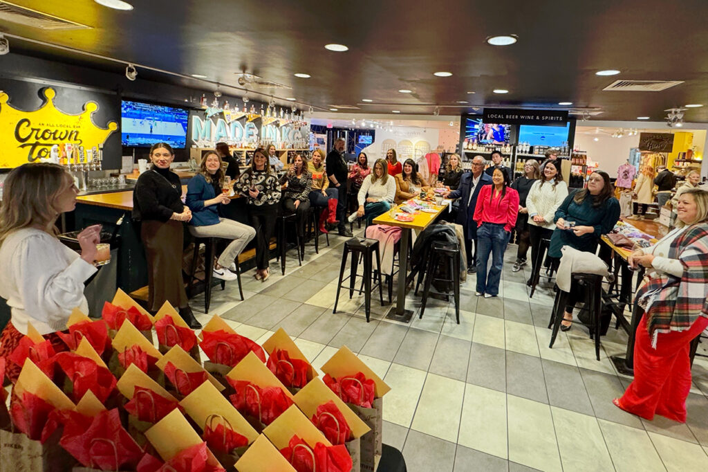 TeamKC members at a holiday networking party at Made in KC