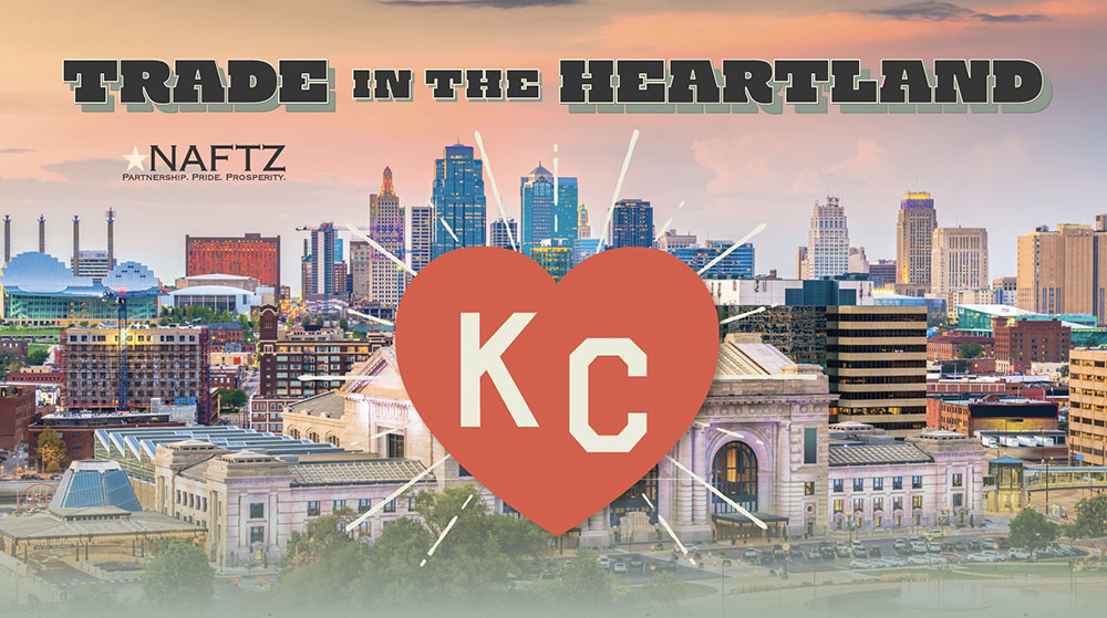 Trade in the Heartland | KC Heart | Kansas City downtown skyline