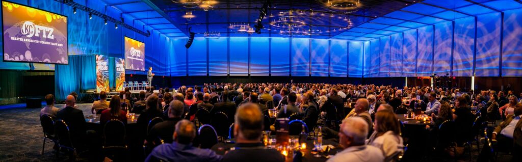 Panoramic photo of the Kansas City FTZ conference room 