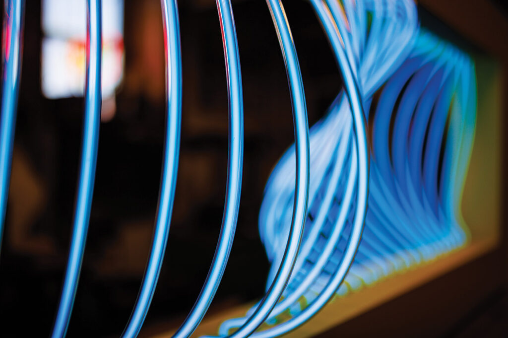 A neon sculpture created by Element Ten.