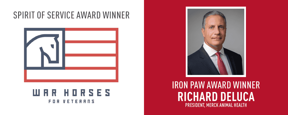 Spirit of Service award winner, War Horses for Veterans and Iron Paw award winner, Richard Deluca