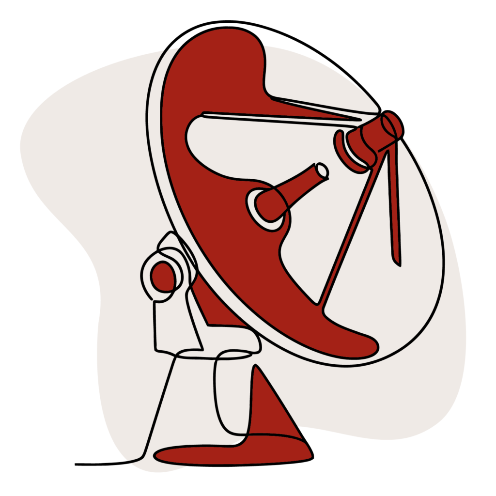 illustration of satellite
